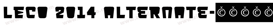 LECO 2014 Alternate字体转换